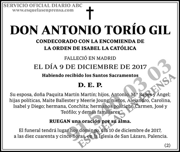 Antonio Torío Gil